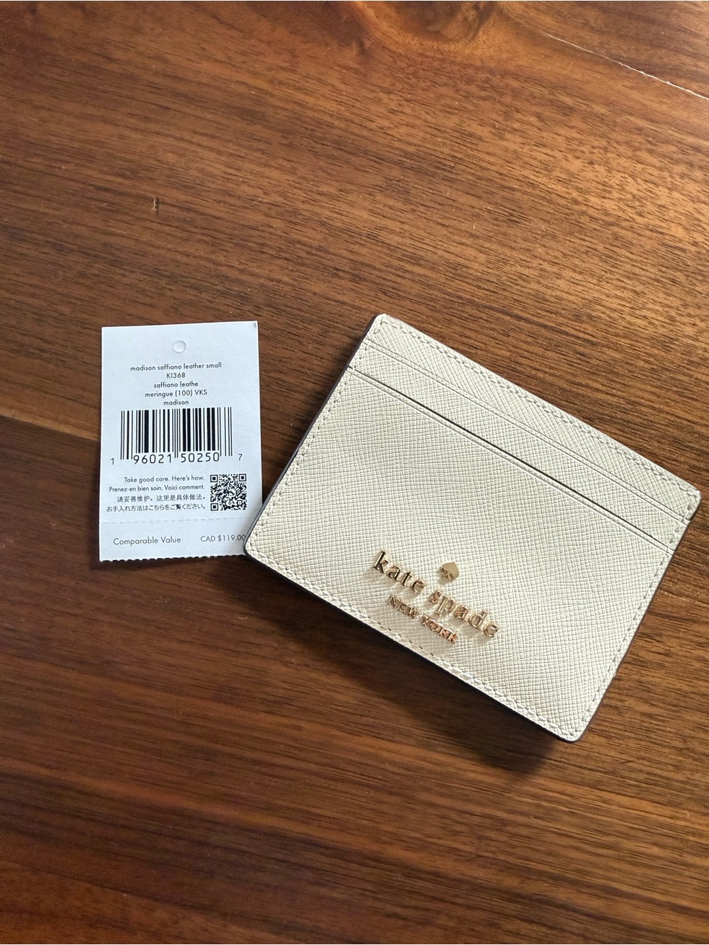 NWT Kate Spade NY Madison Small Slim Card Holder